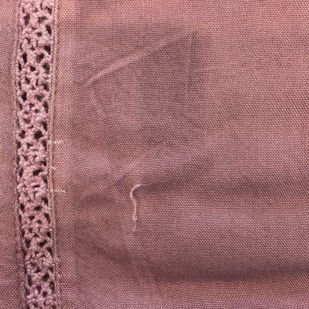 EARTHBOUND Mauve Pink Fringed Boho Blouse - Picture 3 of 14